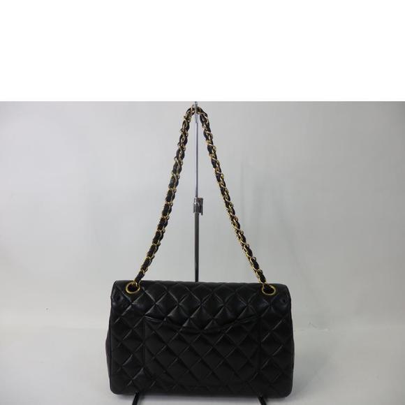 Chanel Shoulder Matelasse Bag Double Black Chain Flap - Picture 1 of 10